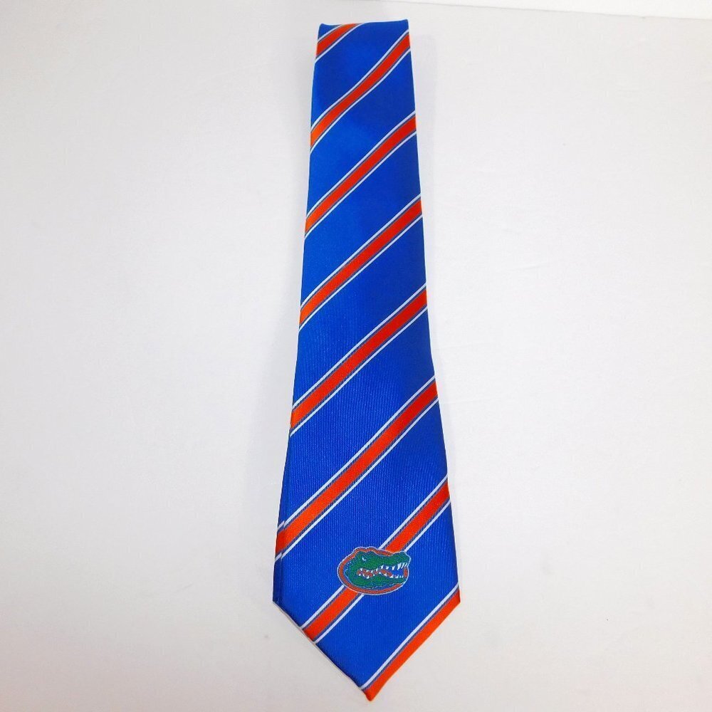 Florida Gators Football Necktie Tie Blue Orange Eagle Wings Woven